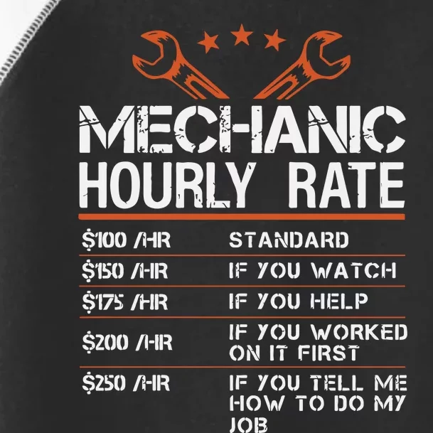 Mechanic Hourly Rate Toddler Fine Jersey T-Shirt