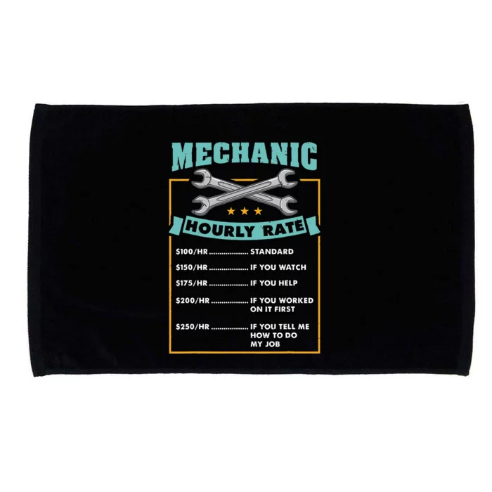 Mechanic Hourly Rate Mechanic Gift Microfiber Hand Towel