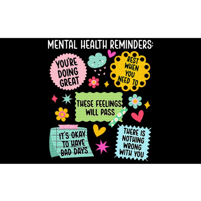 Mental Health Reminders Mental Health Awareness Month Bumper Sticker