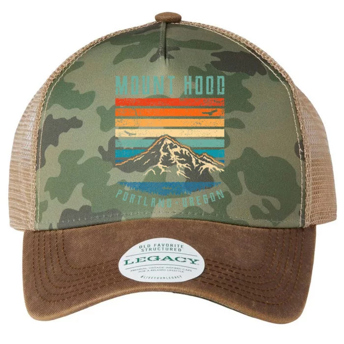 Mt Hood Retro Mount Hood Portland Oregon Legacy Tie Dye Trucker Hat