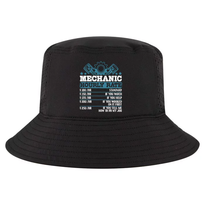 Mechanic Hourly Rate | Auto Mechanic Gifts Cool Comfort Performance Bucket Hat