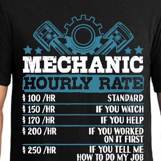 Mechanic Hourly Rate | Auto Mechanic Gifts Pajama Set