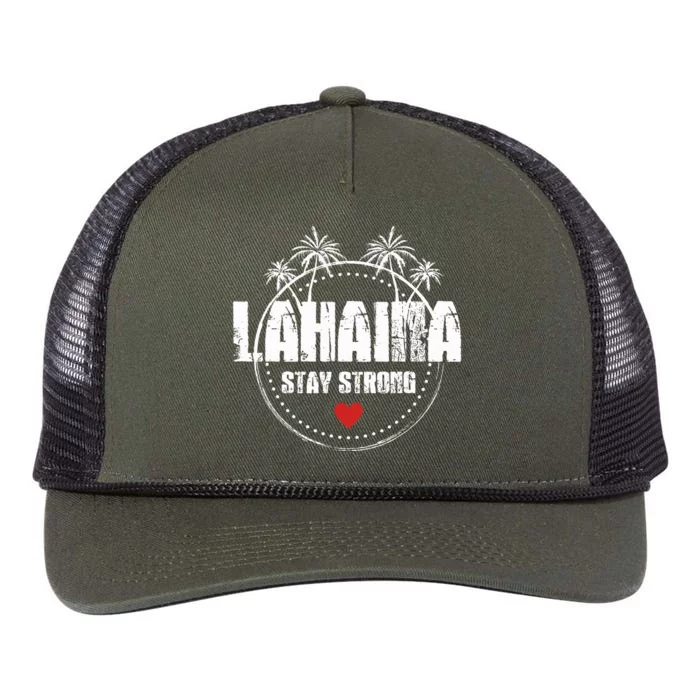 Maui Hawaii Strong Maui Lahaina Retro Rope Trucker Hat Cap