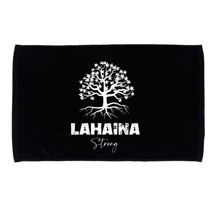 Maui Hawaii Strong Maui Wildfire Lahaina Survivor Microfiber Hand Towel