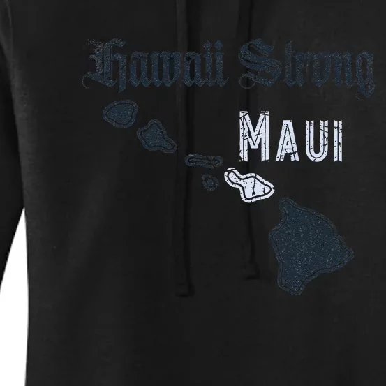 Maui Hawaii Strong Distressed Look Hawaii Women's Pullover Hoodie