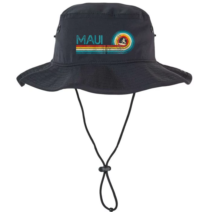 Maui Hawaii Surf Vintage Beach Surfer Surfing Gift Legacy Cool Fit Booney Bucket Hat