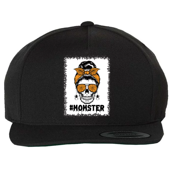 Momster Halloween Skeleton Meaningful Gift Wool Snapback Cap