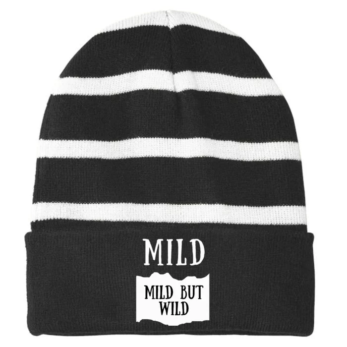 Mild Hot Sauce Packet Group Costume Striped Beanie with Solid Band