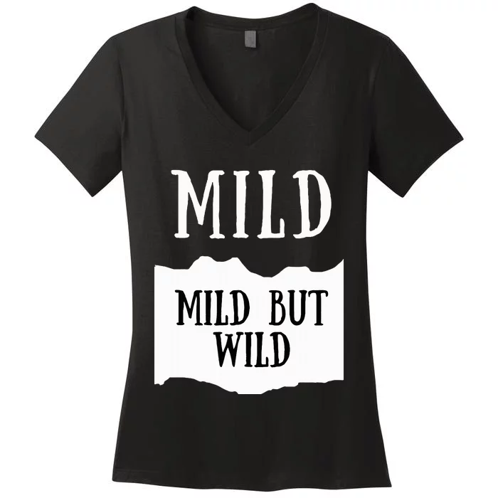 Mild Hot Sauce Packet Group Costume Women's V-Neck T-Shirt