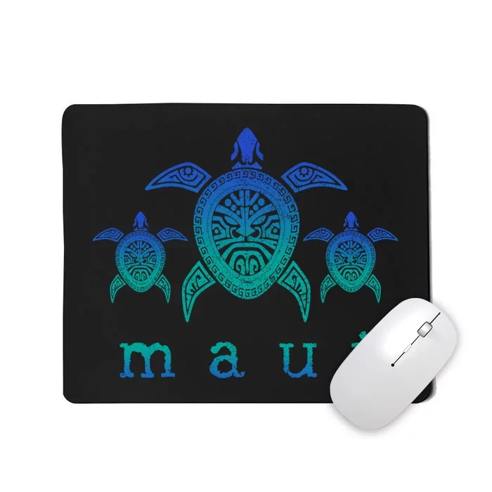 Maui Hawaii Sea Turtles Hawaiian Scuba Diving Souvenir Mousepad