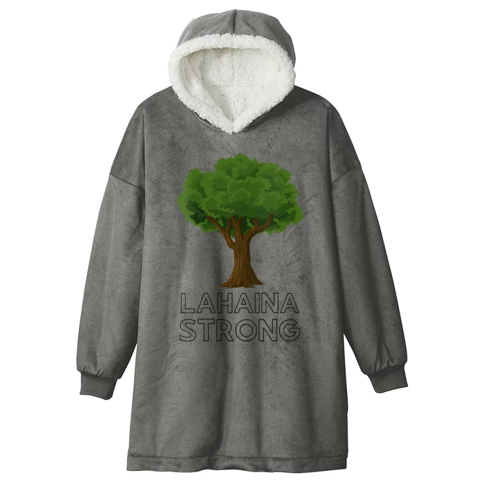 Maui Hawaii Strong Maui Wildfire Lahaina Survivor Hooded Wearable Blanket