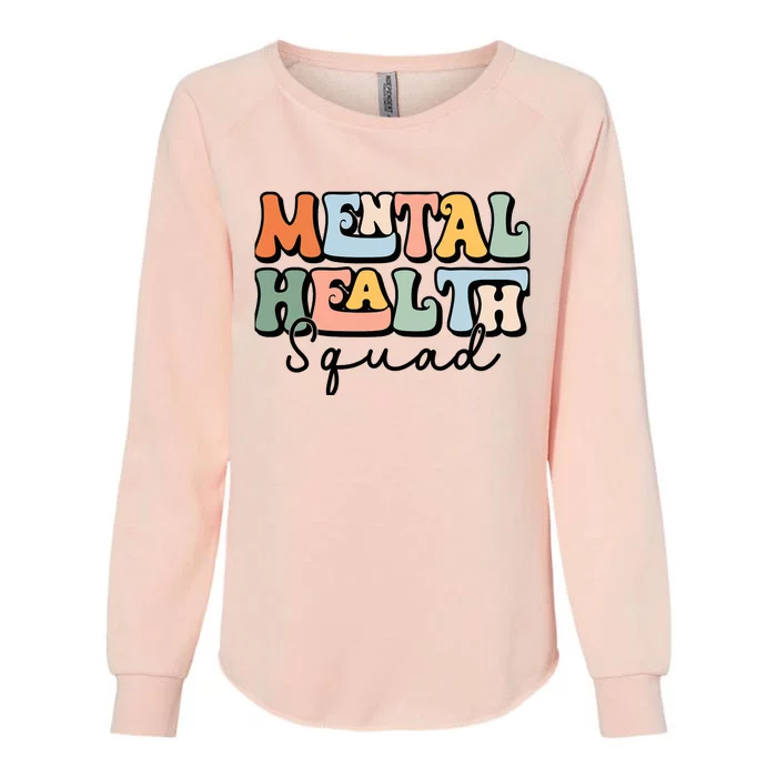 Mental Health Squad Brain Illness Mental Health Awareness Womens California Wash Sweatshirt