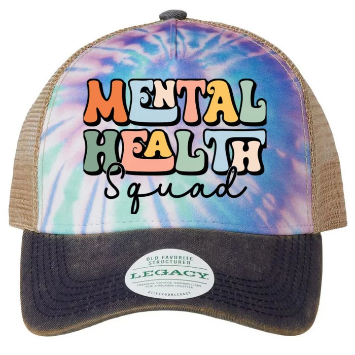 Mental Health Squad Brain Illness Mental Health Awareness Legacy Tie Dye Trucker Hat