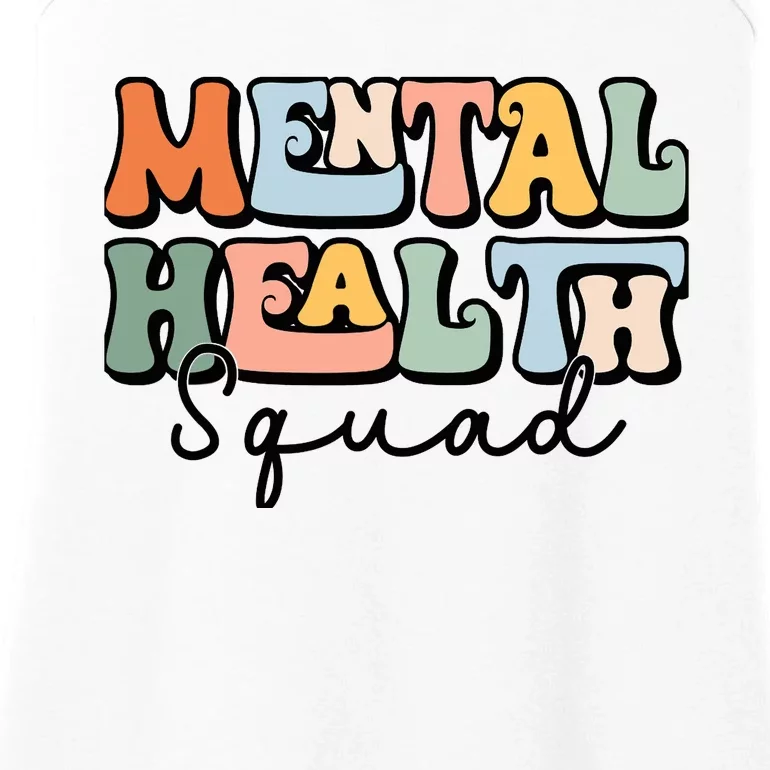 Mental Health Squad Brain Illness Mental Health Awareness Ladies Essential Tank