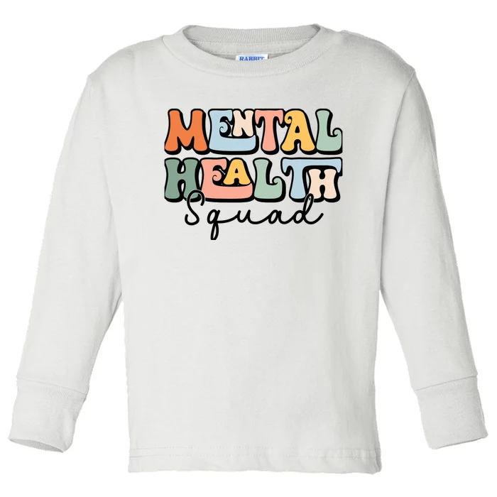 Mental Health Squad Brain Illness Mental Health Awareness Toddler Long Sleeve Shirt