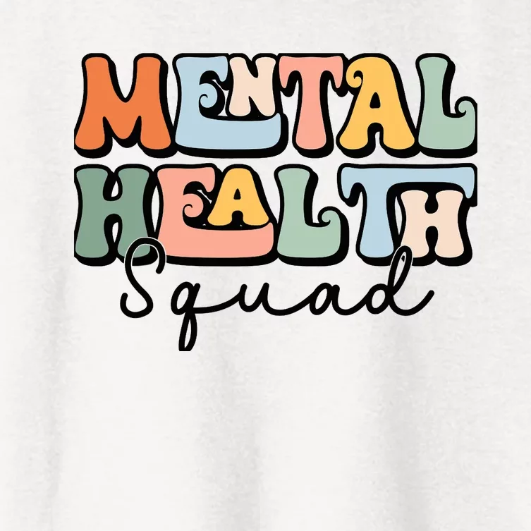 Mental Health Squad Brain Illness Mental Health Awareness Women's Crop Top Tee