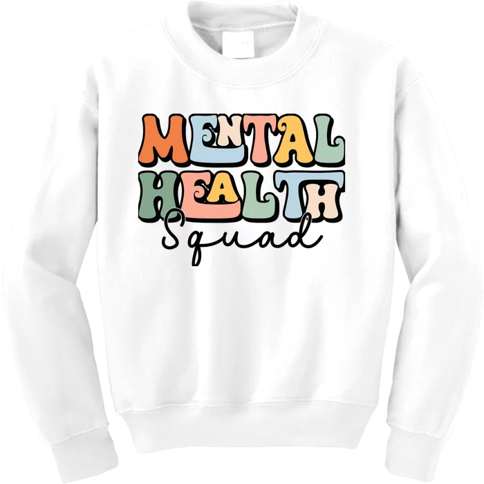 Mental Health Squad Brain Illness Mental Health Awareness Kids Sweatshirt