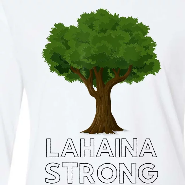 Maui Hawaii Strong Maui Wildfire Lahaina Survivor Womens Cotton Relaxed Long Sleeve T-Shirt