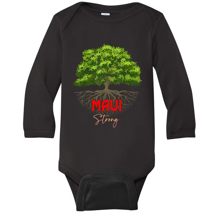 Maui Hawaii Strong Baby Long Sleeve Bodysuit