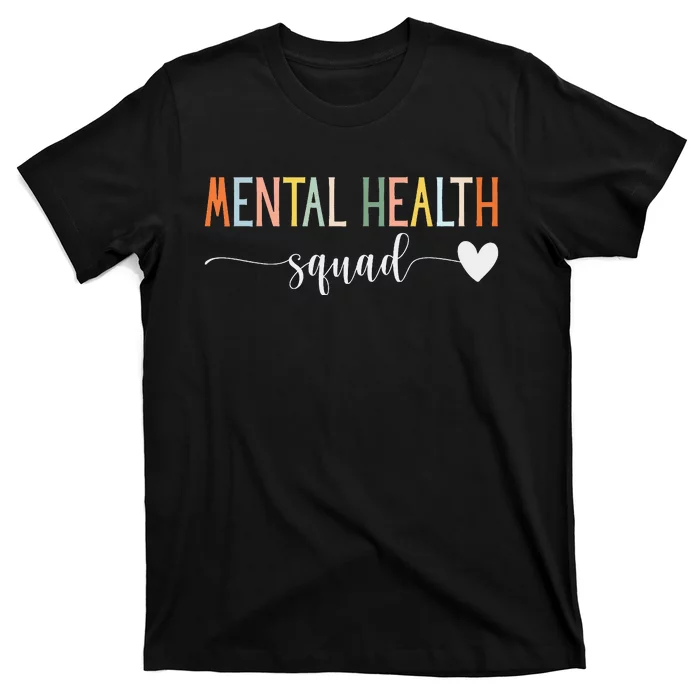 Mental Health Squad Brain Illness Mental Health Awareness T-Shirt ...