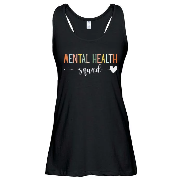 Mental Health Squad Brain Illness Mental Health Awareness Ladies Essential Flowy Tank