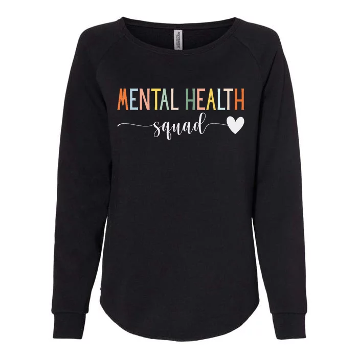 Mental Health Squad Brain Illness Mental Health Awareness Womens California Wash Sweatshirt