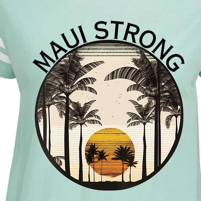 Maui Hawaii Strong Pray For Maui Pray For Lahaina Hawaii Enza Ladies Jersey Football T-Shirt