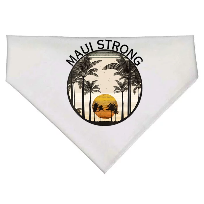 Maui Hawaii Strong Pray For Maui Pray For Lahaina Hawaii USA-Made Doggie Bandana