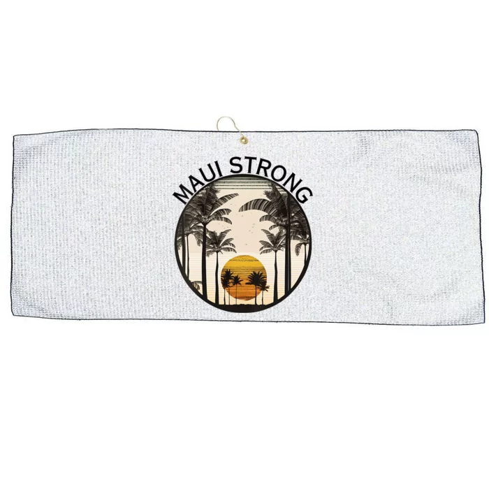 Maui Hawaii Strong Pray For Maui Pray For Lahaina Hawaii Large Microfiber Waffle Golf Towel