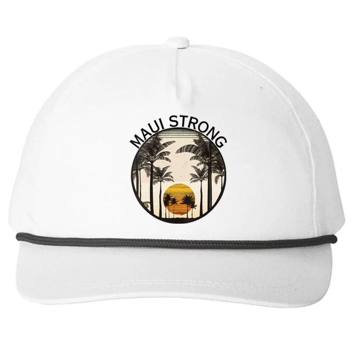 Maui Hawaii Strong Pray For Maui Pray For Lahaina Hawaii Snapback Five-Panel Rope Hat