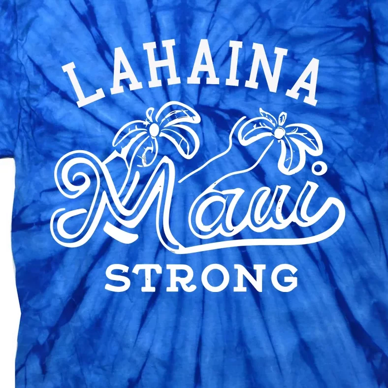 Maui Hawaii Shoreline Supportive Golden Maui Strong Lahaina Banyan Tree Tie-Dye T-Shirt