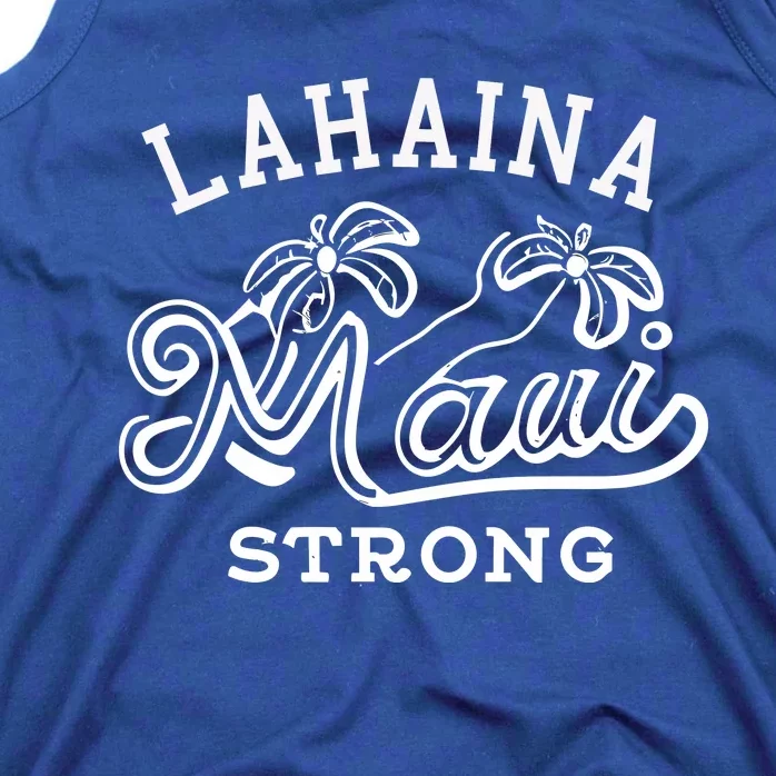 Maui Hawaii Shoreline Supportive Golden Maui Strong Lahaina Banyan Tree Tank Top