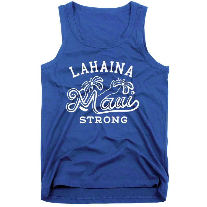 Maui Hawaii Shoreline Supportive Golden Maui Strong Lahaina Banyan Tree Tank Top