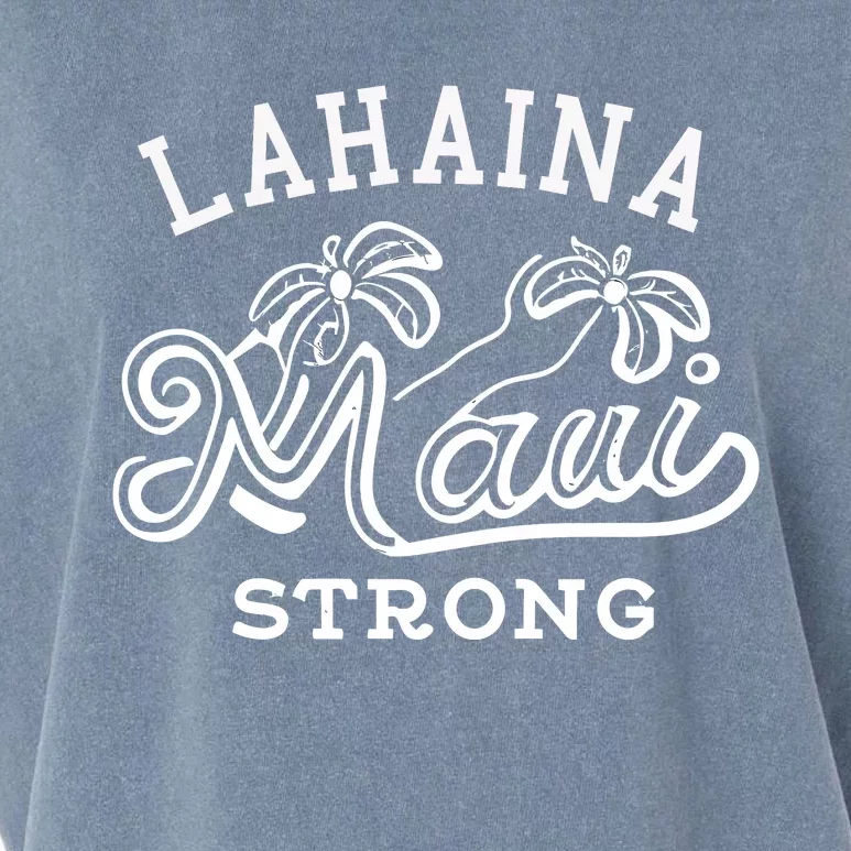 Maui Hawaii Shoreline Supportive Golden Maui Strong Lahaina Banyan Tree Garment-Dyed Women's Muscle Tee