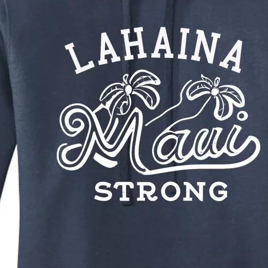 Maui Hawaii Shoreline Supportive Golden Maui Strong Lahaina Banyan Tree Women's Pullover Hoodie