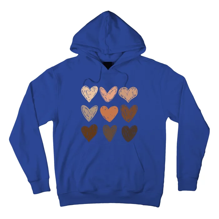 Melanin Hearts Social Justice Equality Bhm Juneteenth Meaningful Gift Hoodie