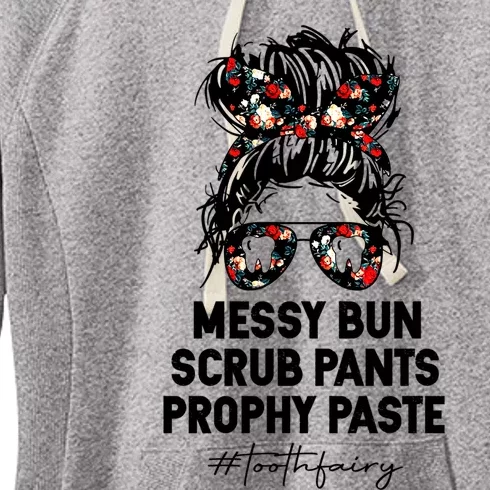 Messy Hair Scrub Pants Prophy Paste Tooth Fairy Gift Women's Fleece Hoodie