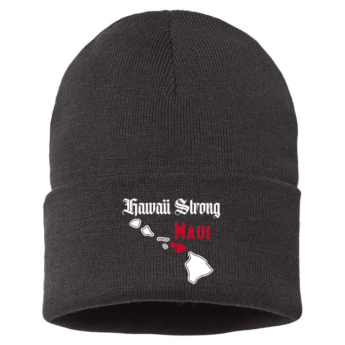 Maui Hawaii Strong Hawaii Stay With Maui Hawaii Sustainable Knit Beanie