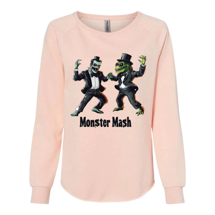 Monster Halloween Spooky Horror Season Matching Team Womens California Wash Sweatshirt