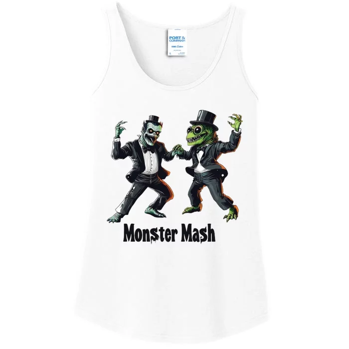 Monster Halloween Spooky Horror Season Matching Team Ladies Essential Tank