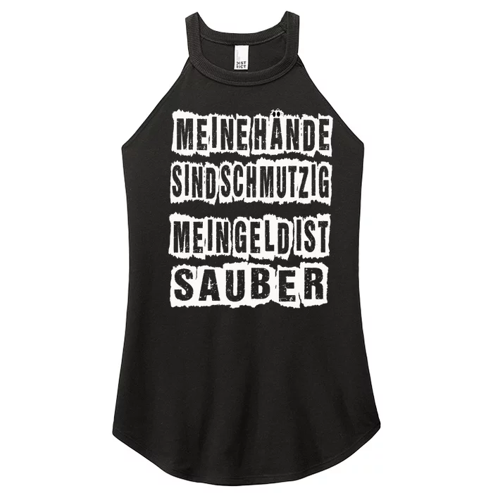 Meine Hande Sind Schmutzig Mein Geld Ist Sauber Mechaniker Women’s Perfect Tri Rocker Tank