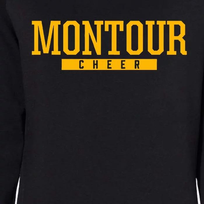 Montour High School Cheer Womens California Wash Sweatshirt