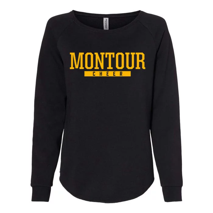 Montour High School Cheer Womens California Wash Sweatshirt