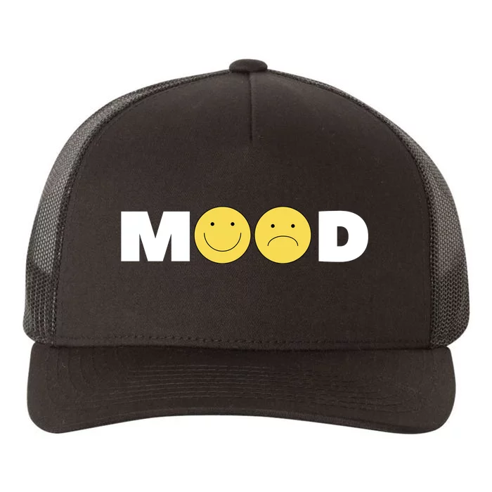 Mood Happy Sad Smiley Face Yupoong Adult 5-Panel Trucker Hat