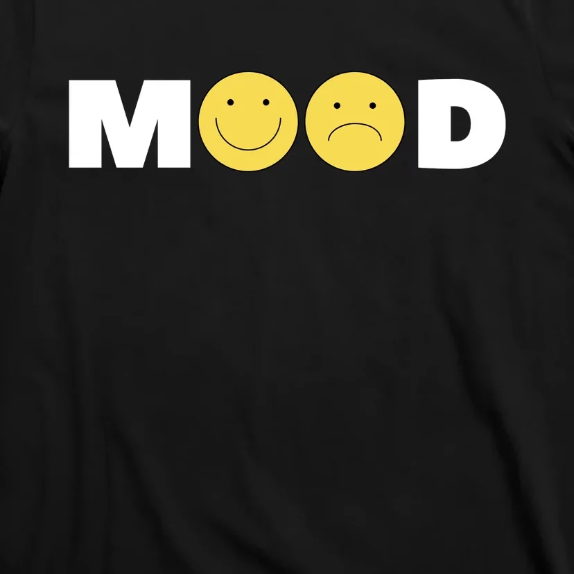 Mood Happy Sad Smiley Face T-Shirt