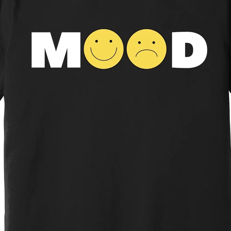 Mood Happy Sad Smiley Face Premium T-Shirt