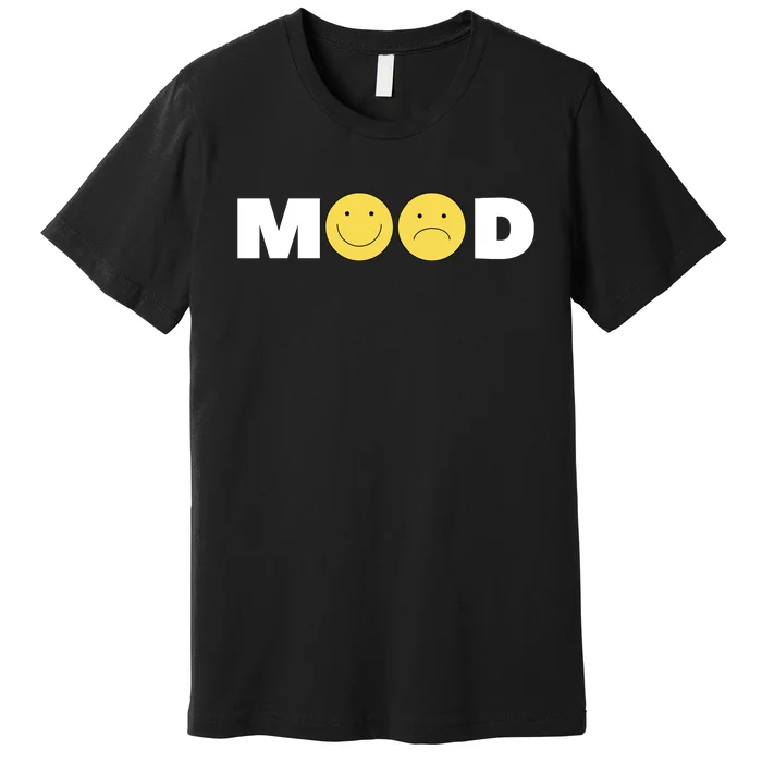 Mood Happy Sad Smiley Face Premium T-Shirt