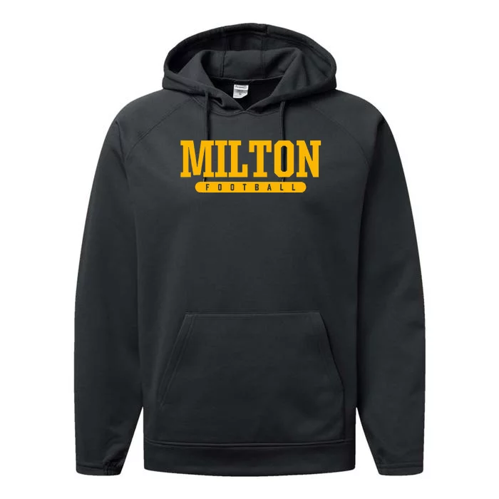 Milton High School Football Performance Fleece Hoodie