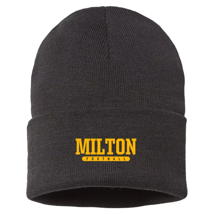 Milton High School Football Sustainable Knit Beanie