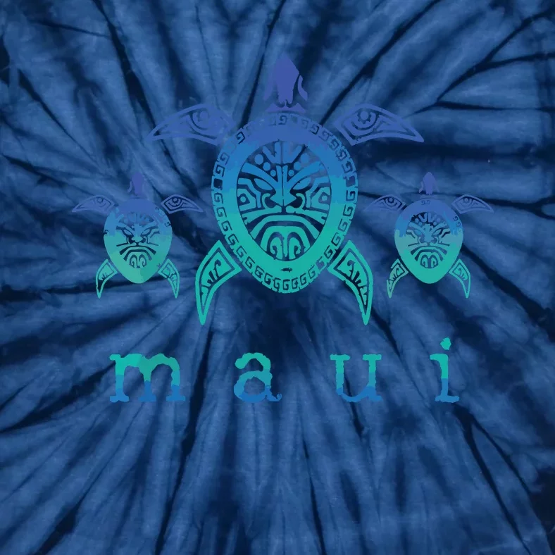 Maui Hawaii Sea Turtles Hawaiian Scuba Diving Souvenir Tie-Dye T-Shirt